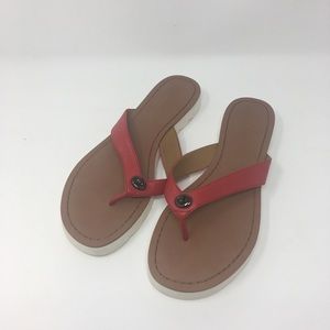 Coach Shelly flip flops 8.5